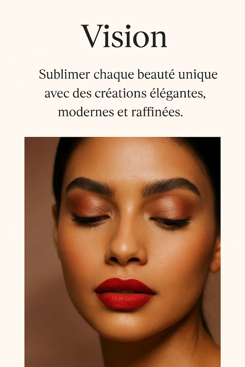 Image of femme avec du maquillage élégant et moderne pour une routine beauté quotidienne
