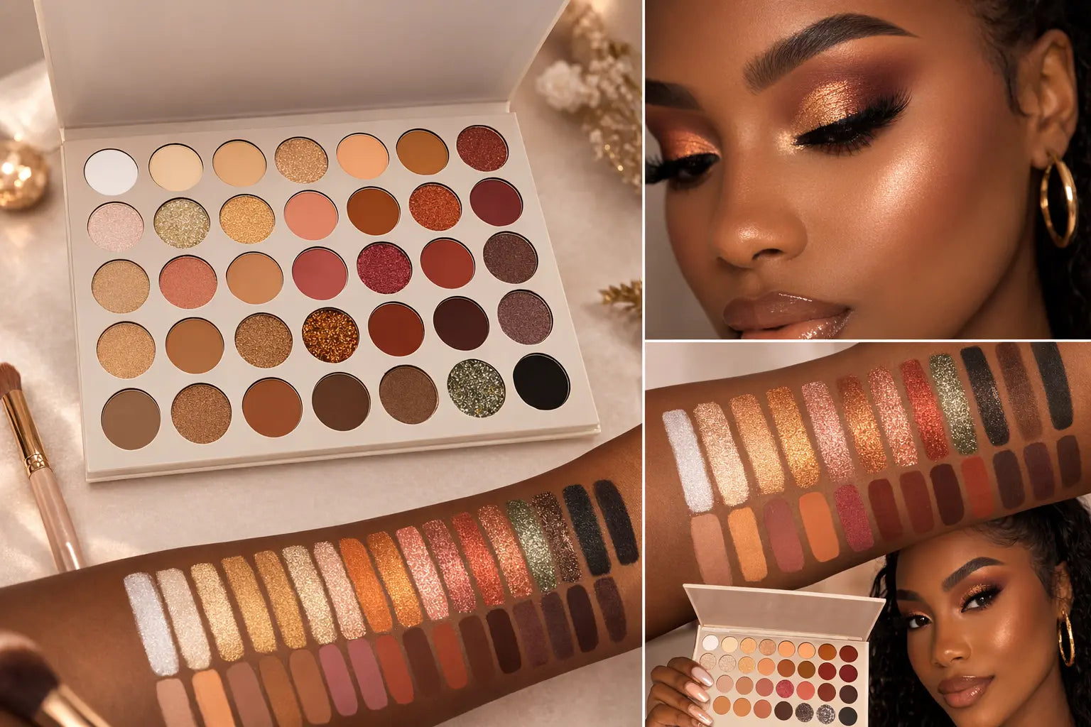 Image of Palette fards à paupières Saranglam – 35 teintes pour un regard lumineux